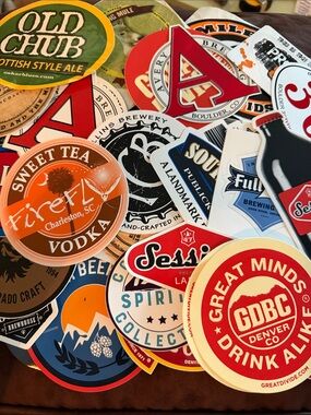 Assorted Craft Beer & Spirits Sticker Pack